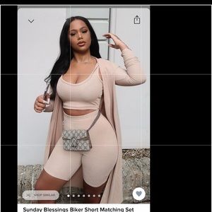 Sunday’s blessing biker short set